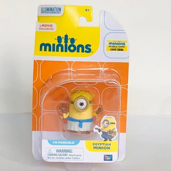 Despicable Me Minions Egyptian Minion Poseable 2" Figure New In Box Age 4+ - Picture 6 of 11